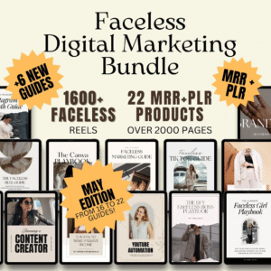 22 Ready-to-Sell Faceless Digital Marketing Products with Master Resell Rights (DFY & Profit-Ready)