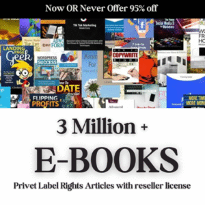 Massive 3 Million eBooks + 3 Million PLR Articles Pack | Resell & Profit Rights Included