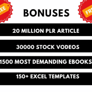 Massive 3 Million eBooks + 3 Million PLR Articles Pack | Resell & Profit Rights Included