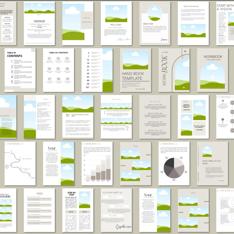 250-Page Canva eBook & Workbook Template + Step-by-Step Guide to Creating Your Own eBook - Image 4