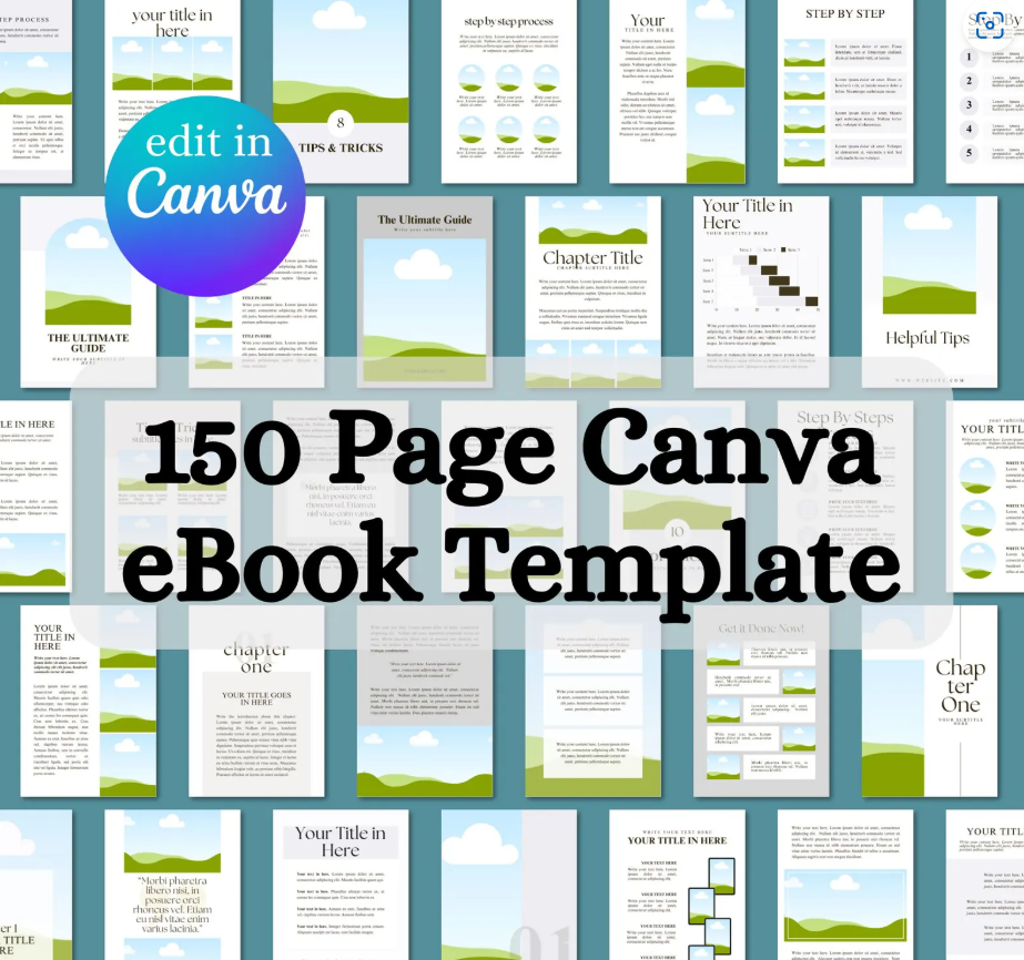 150 Canva eBook & Workbook Templates + How to Create Your Own eBook