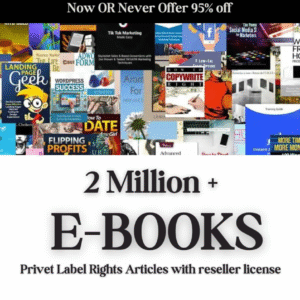 🚀 Get 2 Million+ Ebooks & 2 Million PLR Articles – Includes Full Resell Rights!