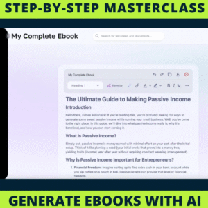 Create Profitable eBooks with AI: Complete Step-by-Step Masterclass + Videos