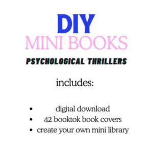 Create Your Own Psychological Thriller MiniBooks – Printable PDF Collection