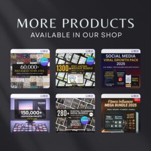 The "Business-in-a-Box" (Best for Gumroad/Personal Web) The Ultimate Digital Product Empire: 7,500+ PLR/MRR Planner Bundle | Fully Editable Canva Templates