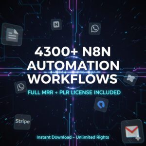 The Ultimate N8N Automation Vault: 4,300+ Plug & Play Workflows for Agencies & Scaling Businesses