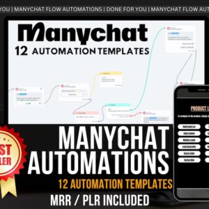 ManyChat Profits Bundle: DFY Automation Flows with PLR & MRR – Rebrand and Resell for 100% Profit!